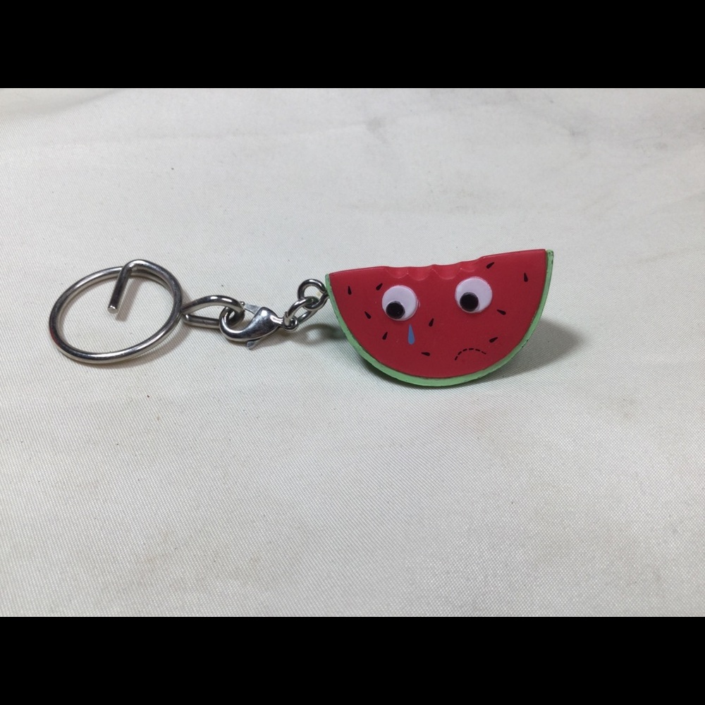 Kidrobot Yummy Breakfast Sad Watermelon Keychain Handbag Charm